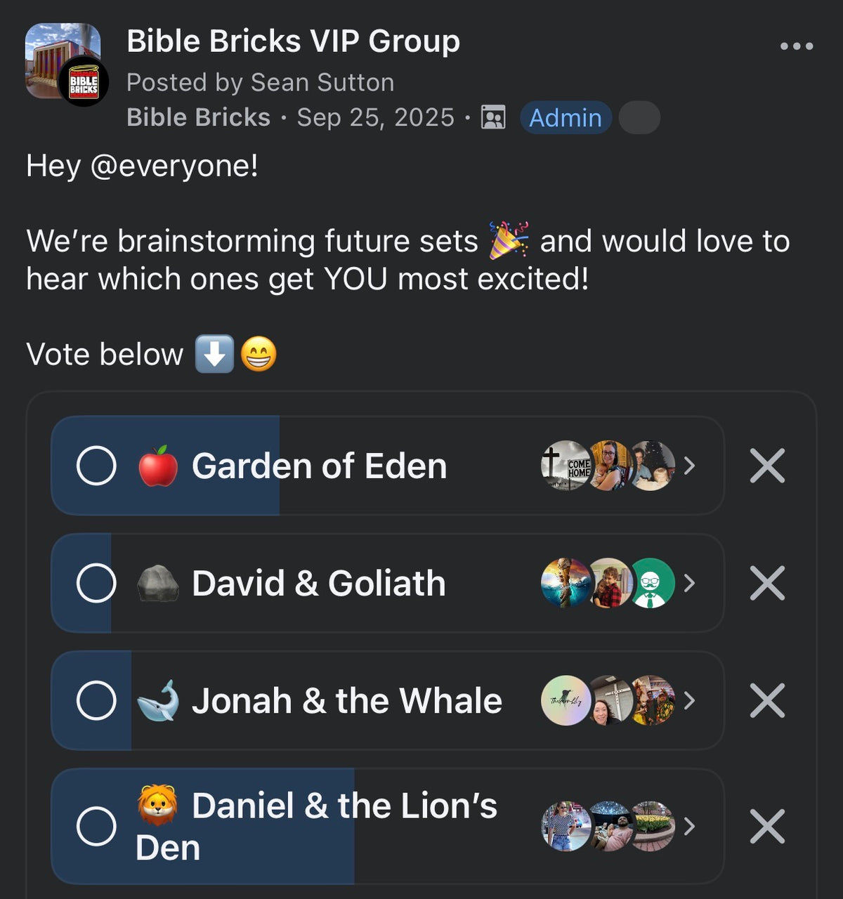 Daniel Won the Vote